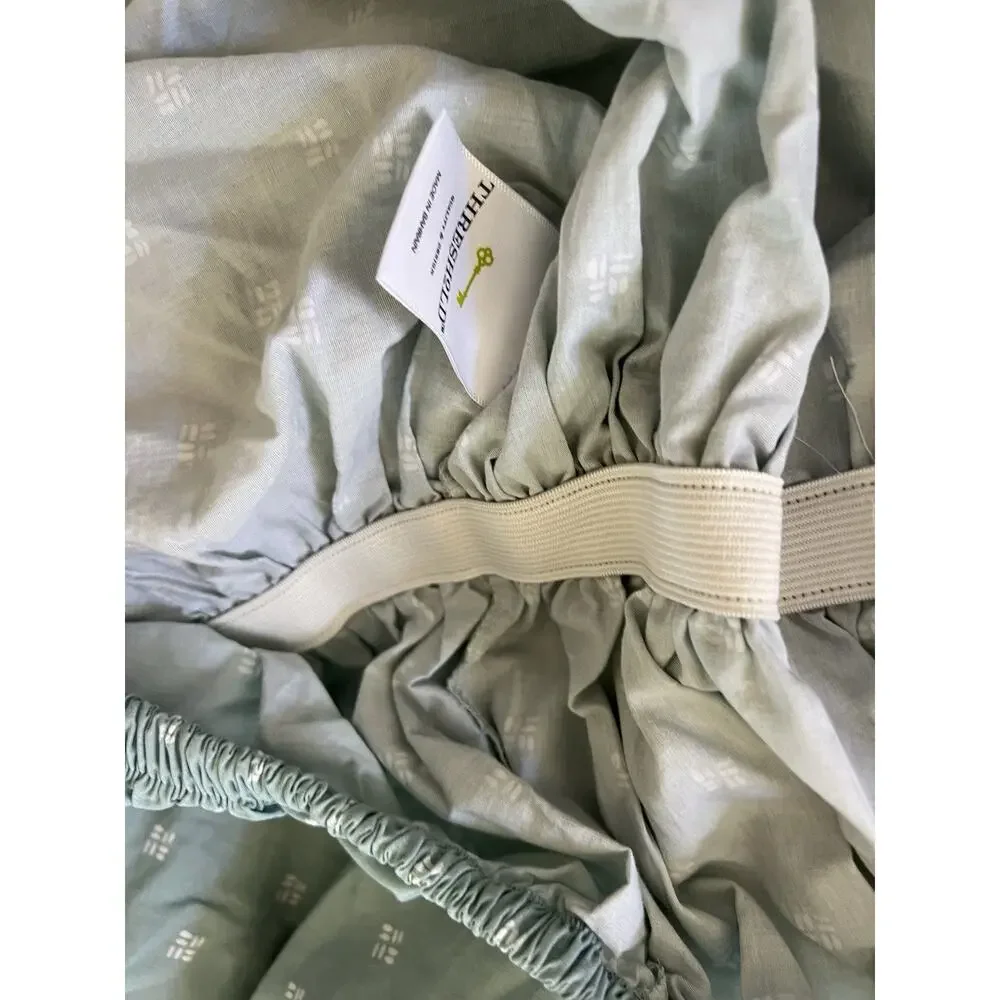 Threshold 100% Organic Cotton 4-Piece Sheet Set Full Size Sage Green Performanc